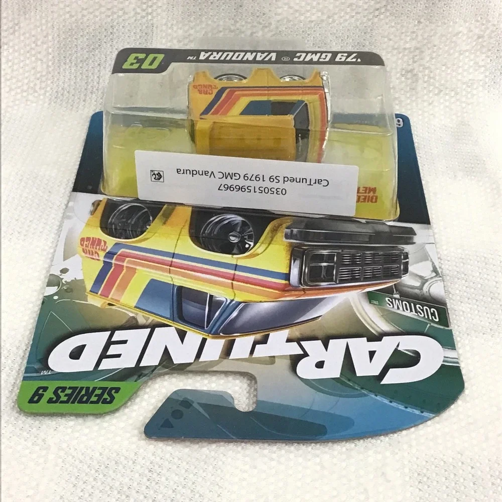 CarTuned Series 9 79 GMC Vandura 03 Yellow Tooned Diecast Metal Custom Van‎ MGA